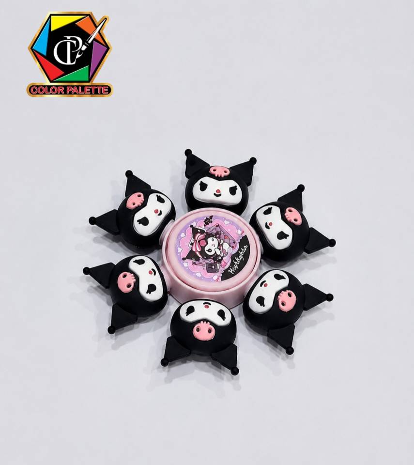 هایلایتر ۶ رنگ طرح کرومی (Kuromi) مدل  اسپینر فانتزی