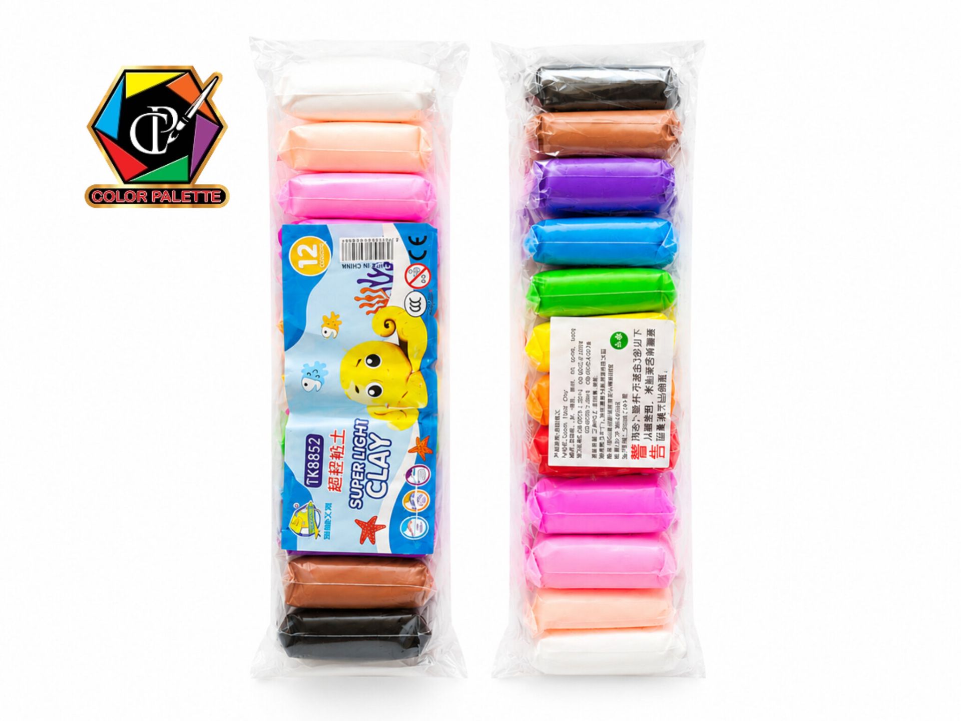 خمیر کلی۱۲ رنگ سوپر لایت (Super Light Clay)