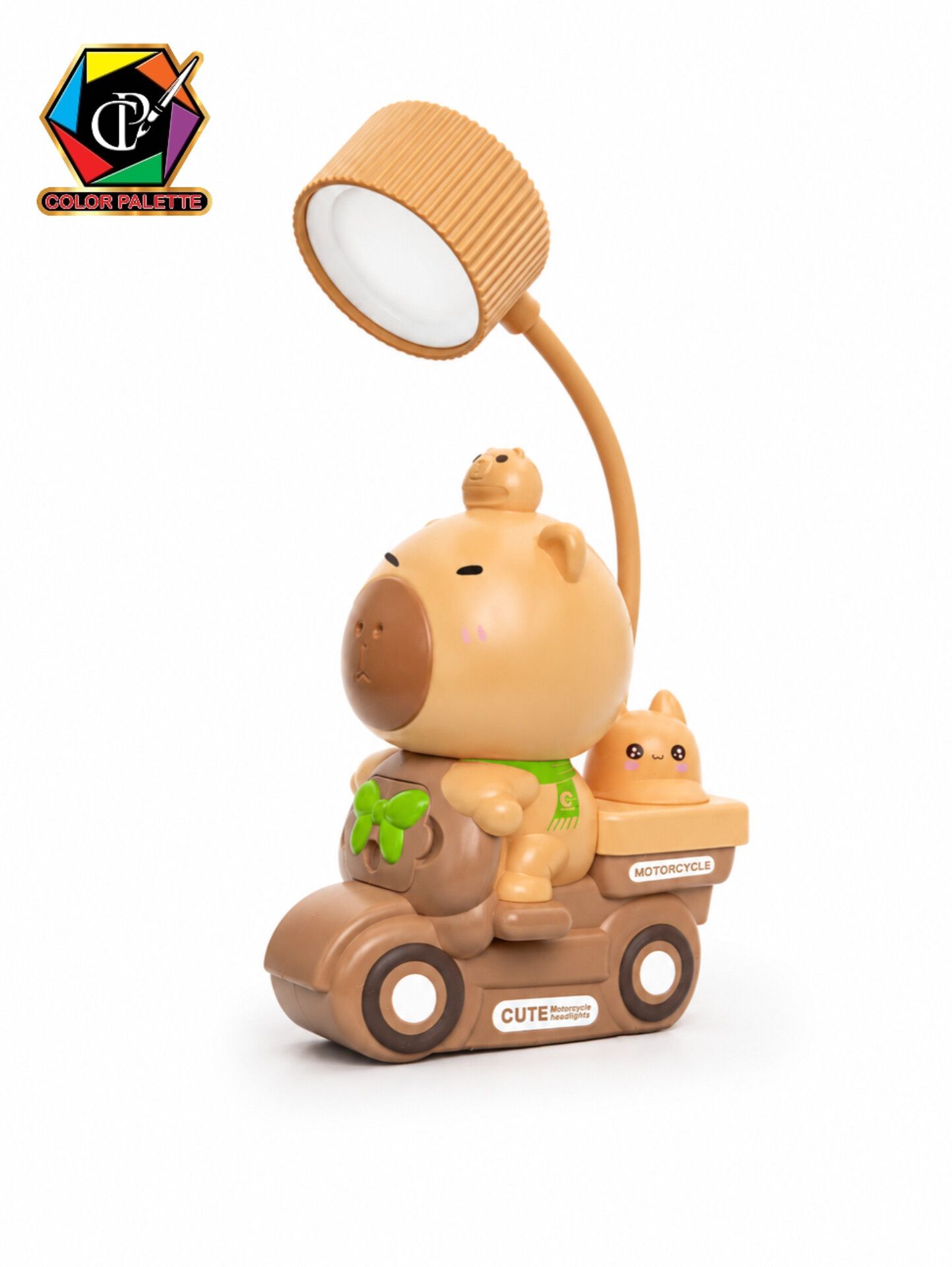 چراغ مطالعه رومیزی شارژی طرح کاپی بارا مدل Cute Motorcycle