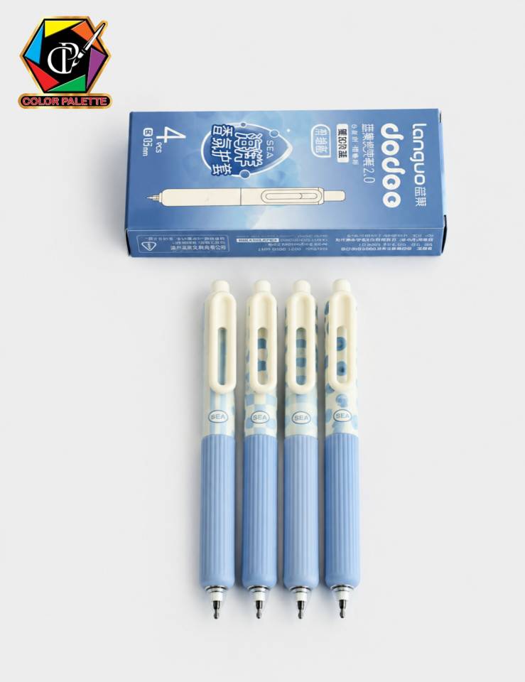 خودکار ژله‌ای آبی Languo Dodoo مدل Sea | نوک 0.5 میلی‌متری