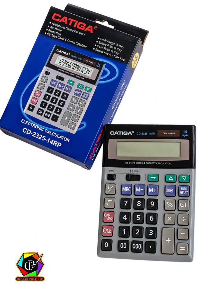 ماشین حساب رومیزی کاتیگا مدل CD-2325-14RP ‌