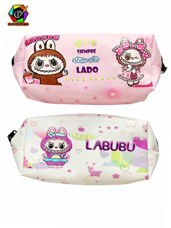 جامدادی چرمی تک زیپ طرح لبوبو (Labubu) ‌