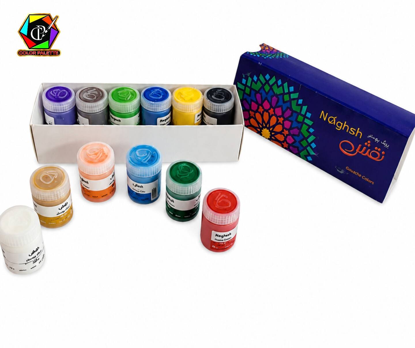 گواش 12 رنگ نقش