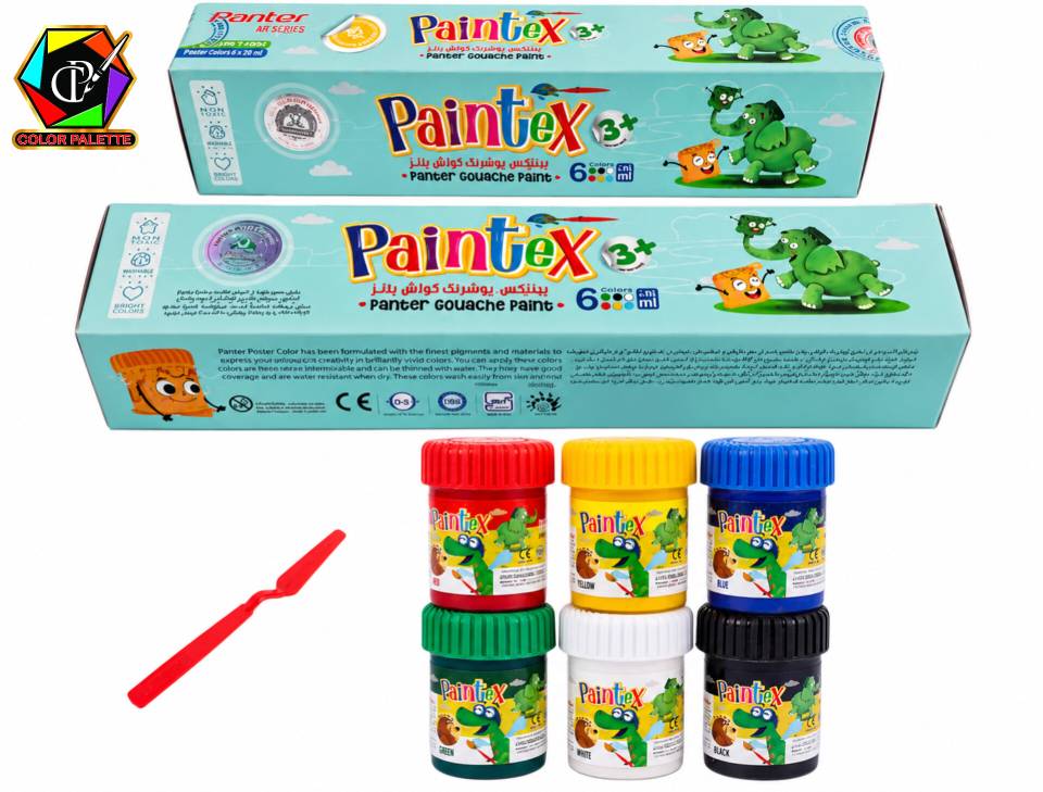 گواش نانو ۶ رنگ پنتر (PainteX) 20 میلی‌لیتری ‌