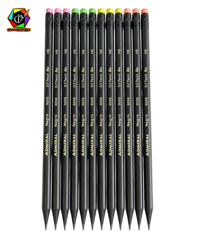 مداد مشکی پاککندار ادمیرال مدل Negro کد 909B