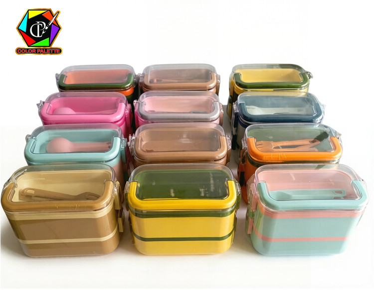 لانچ باکس 2 طبقه مستطیل آنکسیا - کد 103