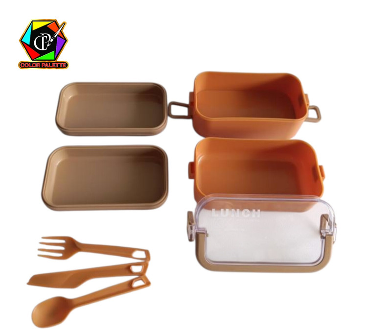 لانچ باکس 2 طبقه مستطیل آنکسیا - کد 103