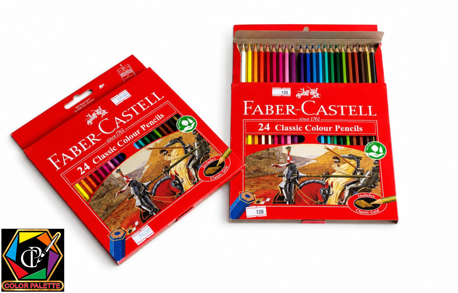 مداد رنگی ۲۴ رنگ فابر کاستل مدل Classic Colour Pencils