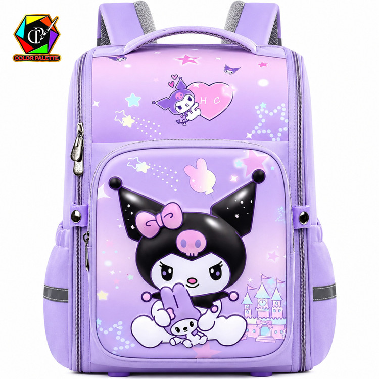 کوله پشتی صندوقی طرح کورومی(Kuromi Purple Backpack) 
