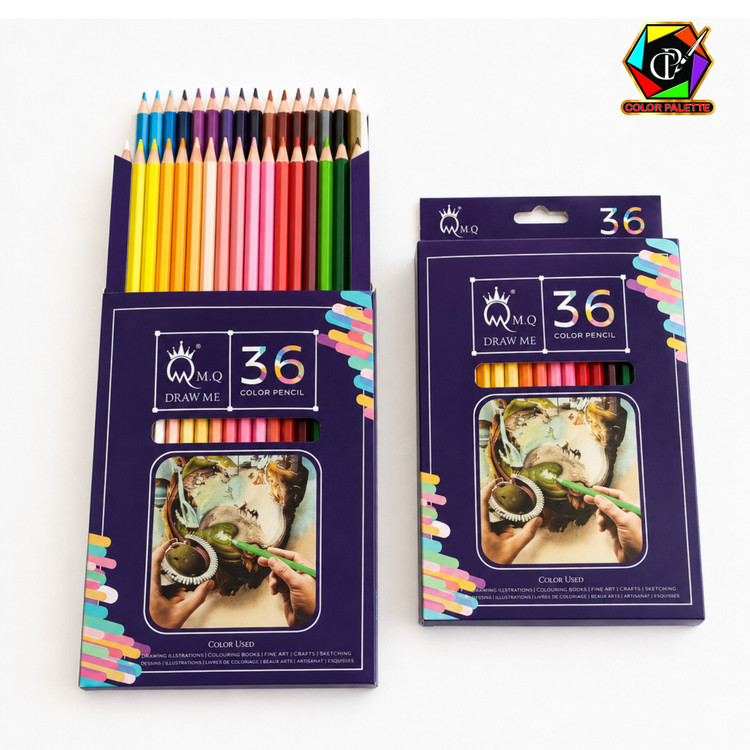 مدادرنگی ۳۶ رنگ حرفهای امکیو مدل DRAW ME