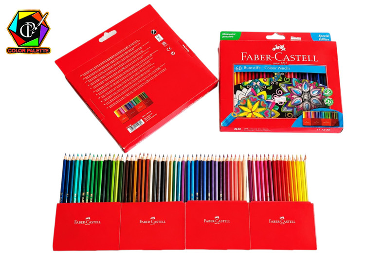 مداد رنگی کلاسیک 60 رنگ فابرکاستل مدل Classic - کد 1260 (111260) 